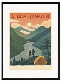 Gerahmter Kunstdruck Geboren um zu wandern IV