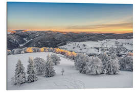 Aluminium print Winter in the Black Forest