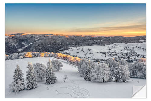 Wandsticker Winter im Schwarzwald