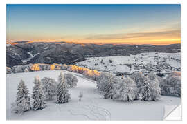 Självhäftande poster Winter in the Black Forest