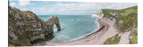 Tableau en aluminium Plage de Durdle Door dans le Dorset