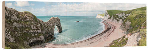 Holzbild Durdle Door Beach in Dorset