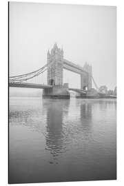 Alumiinitaulu Foggy London Tower Bridge