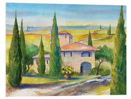 Foam board print Tuscany