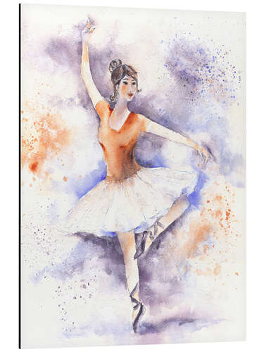 Aluminium print Dancing ballerina