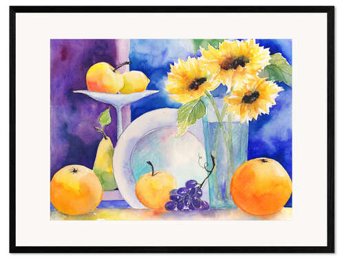 Plakat artystyczny premium w ramie Fruit still life