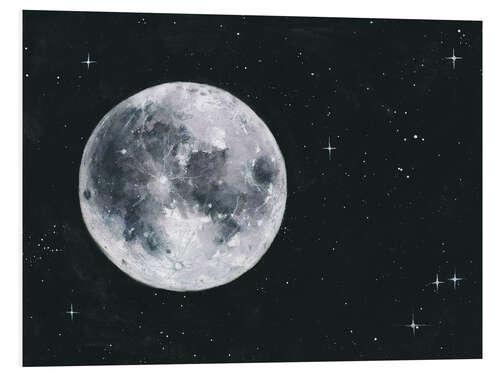 Foam board print Full moon