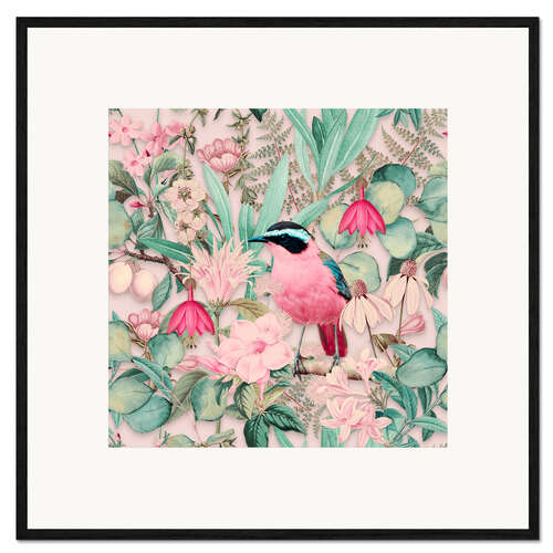 Plakat artystyczny premium w ramie Singbirds Paradise