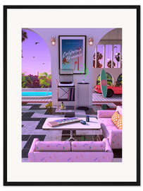 Gerahmter Kunstdruck Kalifornien träumt