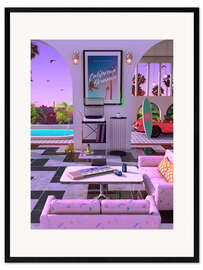 Plakat artystyczny premium w ramie California Dreaming