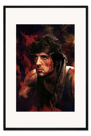 Gerahmter Kunstdruck Rambo (First Blood)