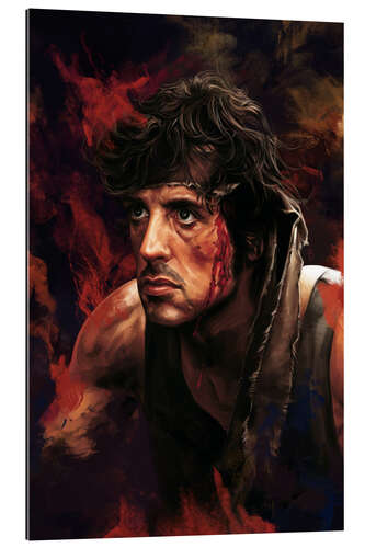 Quadro em plexi-alumínio Rambo (First Blood)