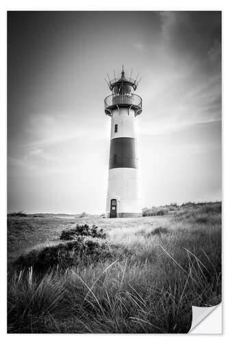 Självhäftande poster List Ost lighthouse on Sylt