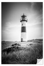 Självhäftande poster List Ost lighthouse on Sylt