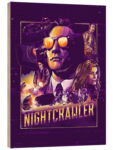 Wood print Nightcrawler