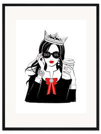 Gerahmter Kunstdruck Boss Girl Queen