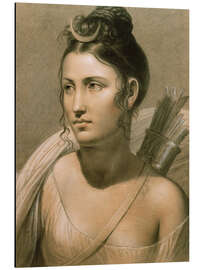 Magnettafel Junge Frau als Diana