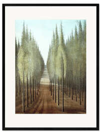 Plakat artystyczny premium w ramie Fire way