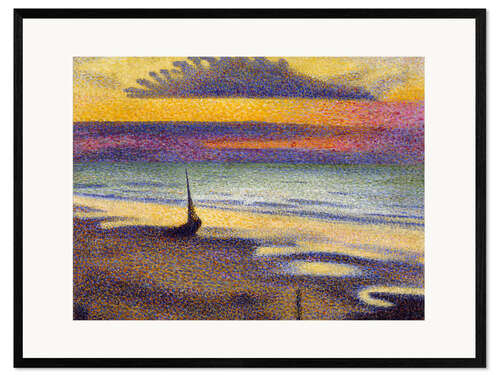Framed art print Beach at Heist, Belgium