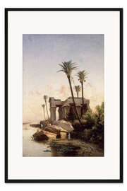 Gerahmter Kunstdruck Ägyptische Landschaft