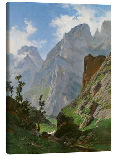 Canvas print Mancorbo Canal in Picos de Europa