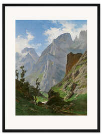 Gerahmter Kunstdruck Mancorbo Canal in Picos de Europa