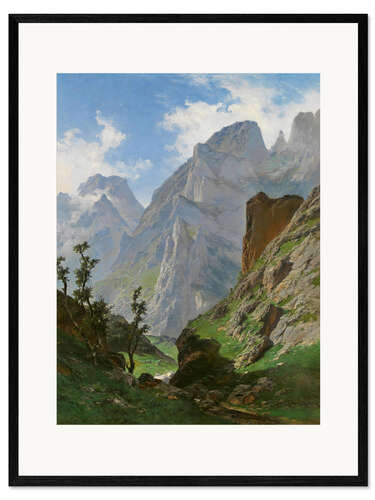 Framed art print Mancorbo Canal in Picos de Europa