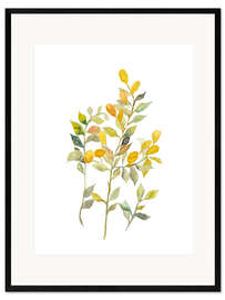 Framed art print Yellow Berries