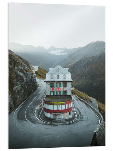 Gallery print Hotel Belvedere at the Swiss Furka Pass