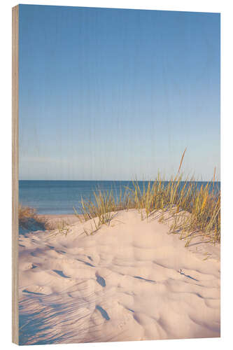 Hout print Bornholm Dream Beach