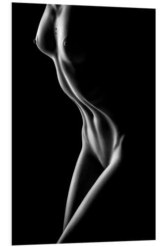 Foam board print Sensual bodyscape