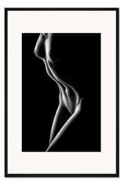 Gerahmter Kunstdruck Sinnliche Körperformen