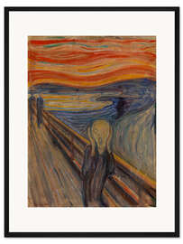 Gerahmter Kunstdruck Der Schrei, 1893