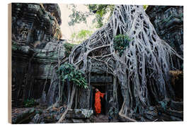 Cuadro de madera Templo en la jungla, Angkor