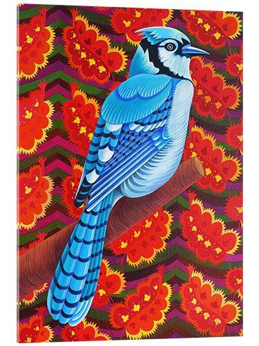 Akryylilasitaulu Blue jay