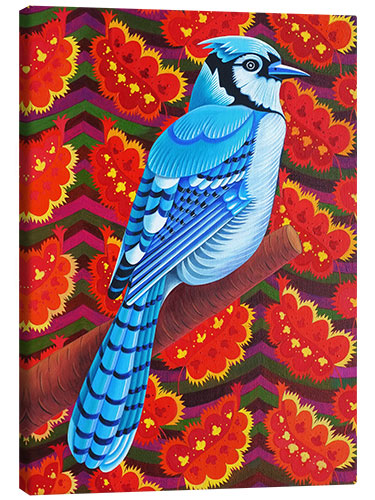 Canvastavla Blue jay