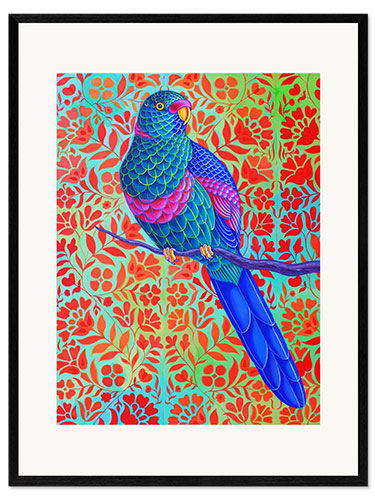 Framed art print Blue parrot