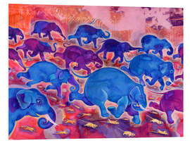 Foam board print Elephants