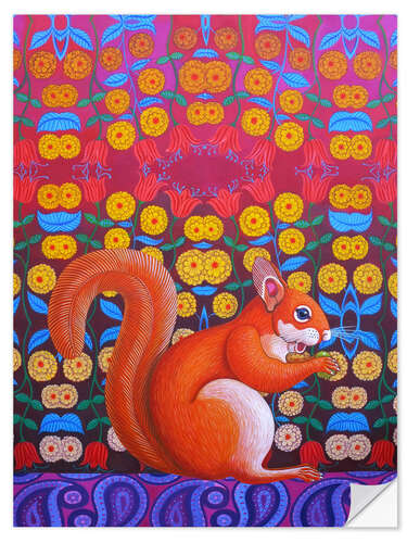 Wall sticker Red squirrel