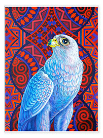 Wall print  Gray hawk - Jane Tattersfiel