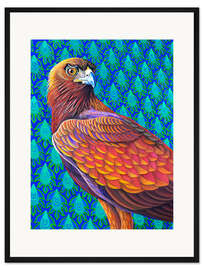 Gerahmter Kunstdruck Goldener Adler