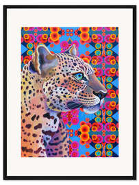 Gerahmter Kunstdruck Leopard