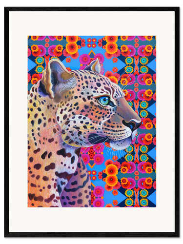 Innrammet kunsttrykk Leopard