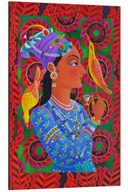 Magnettafel Maharani mit zwei Vögeln