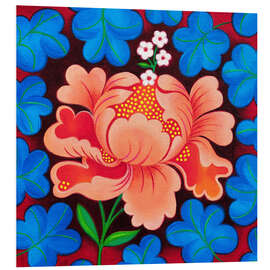 Foam board print Peony