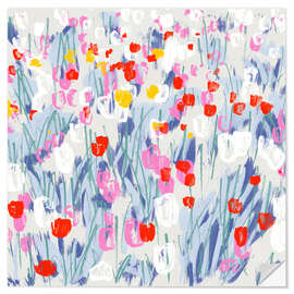 Wall sticker Tulip field