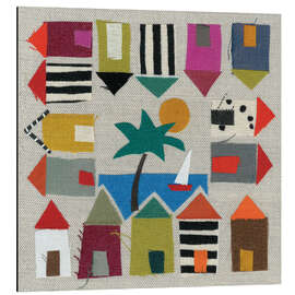 Magnettafel Strandhütten