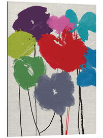 Magnettafel Gedruckte Blumen