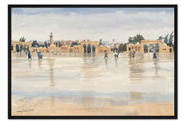 Gerahmter Kunstdruck Wind und Regen auf dem Tempelberg, Jerusalem