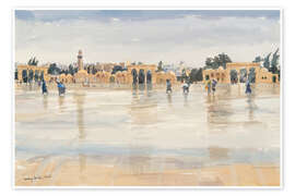 Poster  Wind and Rain on the Temple Mount, Jerusalem - Lucy Willis